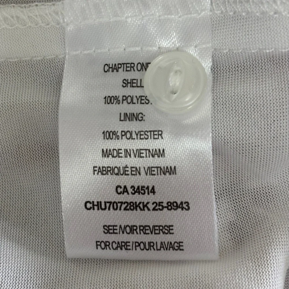 Tamara‎ H Floral Butterfly Boho Fairy Swiss Dot Blouson Top White S Tie Sleeve - Picture 11 of 12